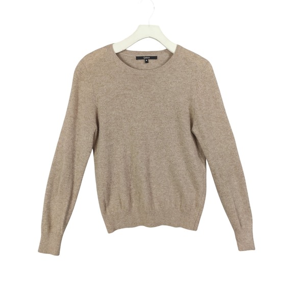 Quince Sweaters - Quince 100% Cashmere Luxe Crew Neck Long Sleeve Sweater Top Women Medium Beige